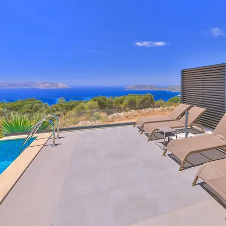 Sky Line - Private Pool - Panoramic Sea View Villa Kaş
