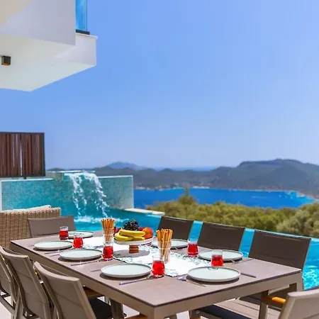 Sky Line - Private Pool - Panoramic Sea View فيلة