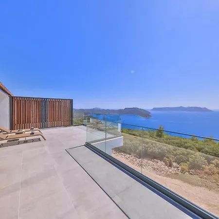 Sky Line - Private Pool - Panoramic Sea View فيلة *