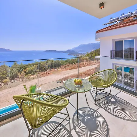 Sky Line - Private Pool - Panoramic Sea View فيلة كاس