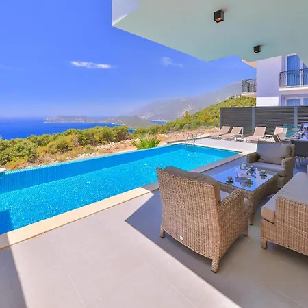 Sky Line - Private Pool - Panoramic Sea View كاس