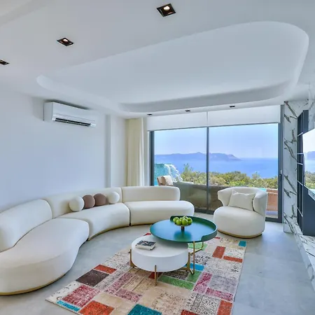 Sky Line - Private Pool - Panoramic Sea View فيلة كاس